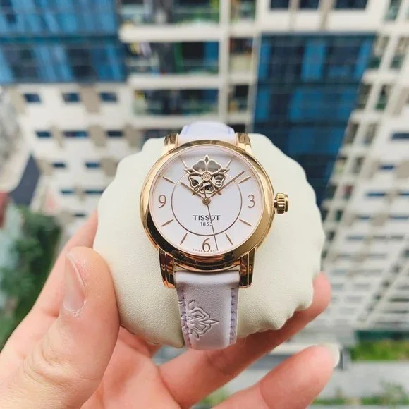 Accessories Tissot Ladies Rose Heart White Strap Watch New Sale